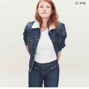 Good American Blue Denim Jacket – Relaxed Boyfriend Fit